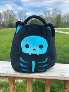 Squishmallows Original Stump the Skeleton Cat-Soft Plush Candy Bucket- Bag Flaw